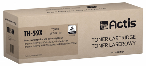 Actis TH-59X Toner (replacement for HP CF259X; Supreme; 10000 pages; black). With a chip. We recommend disabling the printer software update, the new update may cause problems with the toner not working properly
