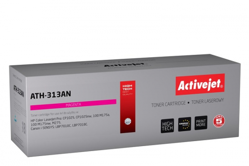 Activejet ATH-313AN Toner (replacement for Canon, HP 126A CRG-729M, CE313A; Premium; 1000 pages; magenta)