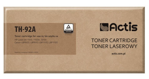 Actis TH-92A Toner (replacement for HP 92A C4092A, Canon EP-22; Standard; 2500 pages; black)