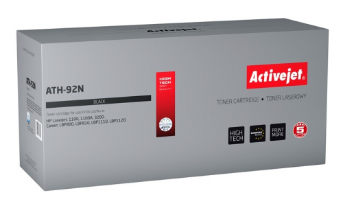 Activejet ATH-92N Toner (replacement for HP 92A C4092A, Canon EP-22; Supreme; 3100 pages; black)