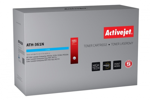 Activejet ATH-361N Toner (replacement for HP 508A CF361A; Supreme; 5000 pages; cyan)