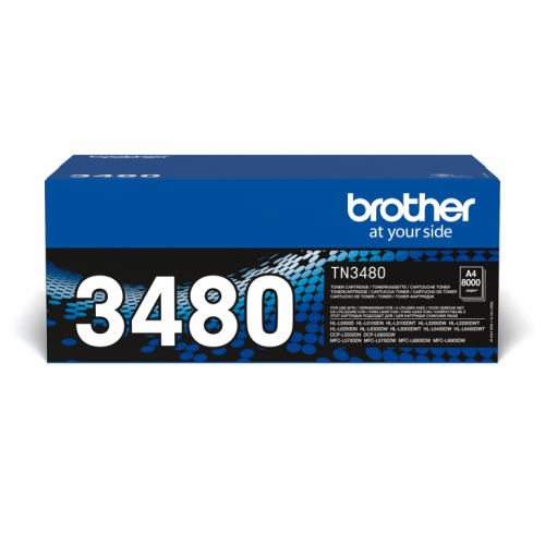 Brother Toner TN-3480 Schwarz bis zu 8.000 Seiten nach ISO 19752