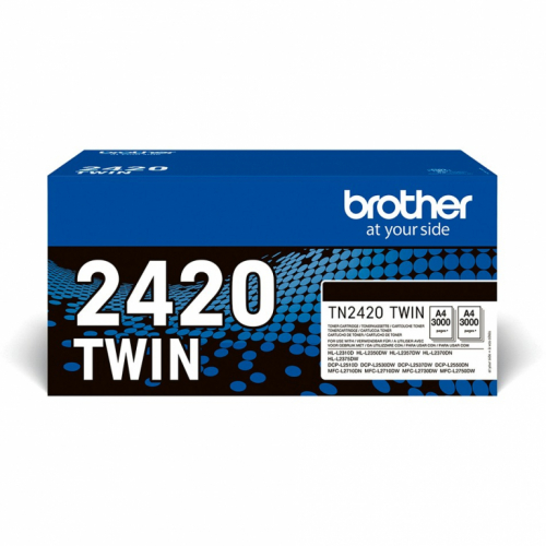 Brother Toner TN-2420TWIN Schwarz 2er Pack bis zu je 3.000 Seiten nach ISO 19752