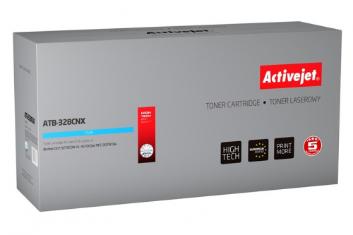 Activejet ATB-328CNX toner (replacement for Brother TN-328C; Supreme; 6000 pages; cyan)
