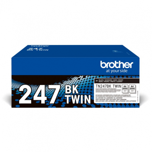 Brother TN247BK TWIN - 2 pakker - Hojt