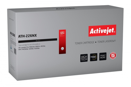 Activejet ATH-226NX toner (replacement for HP 226X CF226X; Supreme; 9000 pages; black)