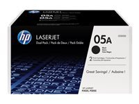 HP Toner 05A black 2-pack LaserJet P2035 P2055 4600 pages