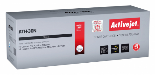 Activejet ATH-30N toner (replacement for HP 30A CF230A; Supreme; 1600 pages; black)