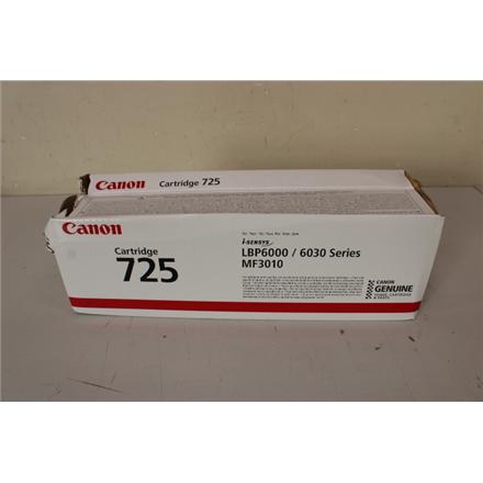 Восстановленный. Canon CRG-725, DAMAGED PACKAGING | Canon 725 | Toner Cartridge | Black | DAMAGED PACKAGING