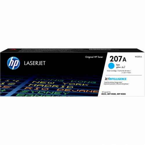 HP Toner 207A W2211A Cyan bis zu 1.250 Seiten