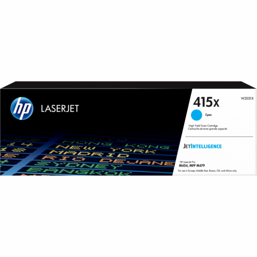 HP Toner 415X W2031X Cyan bis zu 6.000 Seiten