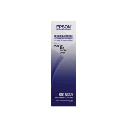 Epson Black Ribbon (3-Pack) or PLQ-20/22 | S015339 | Ribbon