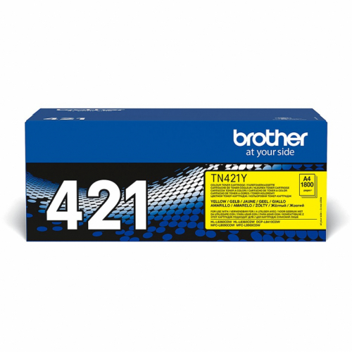 Brother Toner TN-421Y Gelb bis zu 1.800 Seiten nach ISO 19798