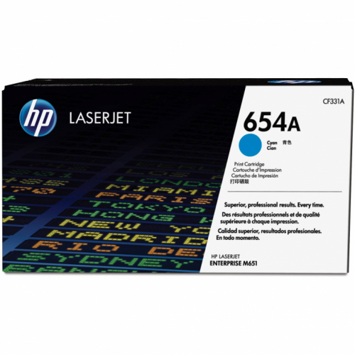 HP Toner 654A Original Toner cyan Standardkapazität 15.000 Seiten 1er-Pack