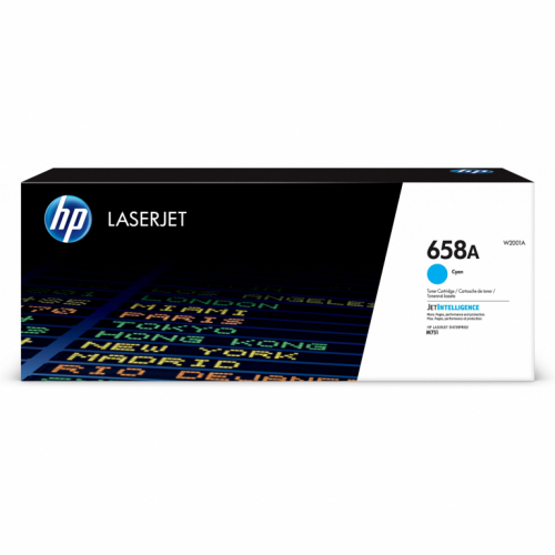 HP Toner 658A Cyan LaserJet Toner Cartridge