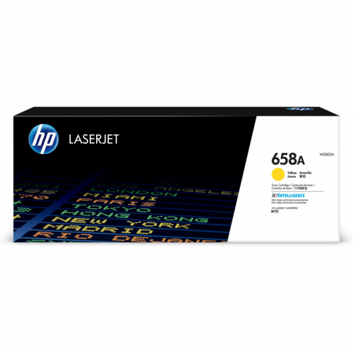 HP Toner 658A Yellow LaserJet Toner Cartridge