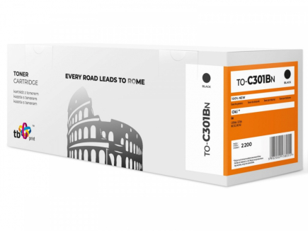 TB Print Toner for OKI C301 TO-C301BN BK 100% new
