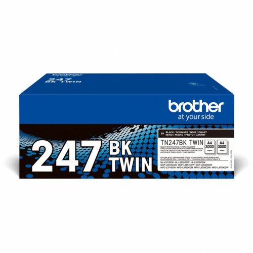 Brother Toner TN-247BKTWIN Schwarz 2er Pack bis zu 3.000 Seiten nach ISO/IEC 19798