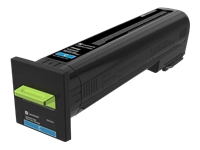 LEXMARK Toner Extra High Yield Corporate Cyan for CX825 CX860 22k