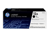 HP Toner 12A black HV 2-pack Ultraprecise LJ1010 1012 1015