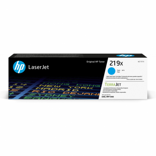 HP Toner W2191X 219X Cyan