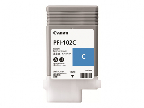 Canon PFI-102 C - 130 ml - cyan - original - ink tank 