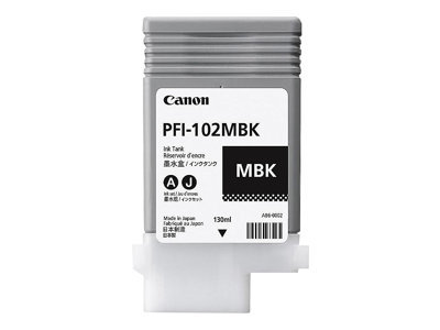 Canon PFI-102 MBK - 130 ml - matte black - original - ink tank