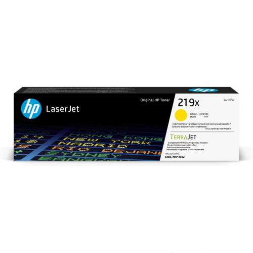 HP Toner 219X High Yield Yellow Original LaserJet Toner Cartridge