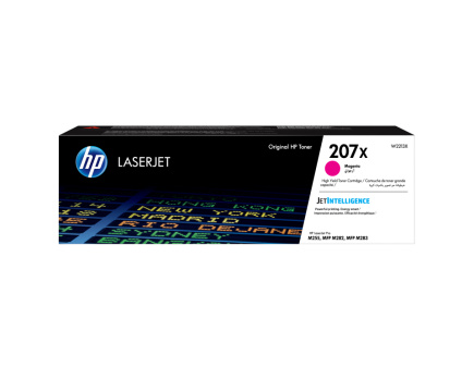 HP 207X High Yield Magenta Toner Cartridge, 2450 pages, for HP Color LaserJet Pro M255, M282, M283