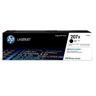 HP 207X High Capacity Black Toner Cartridge, 3150 pages, for HP Color LaserJet Pro M255, M282, M283