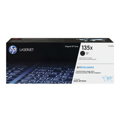 HP 135X High Capacity Black Toner Cartridge, 2400 pages, for HP LaserJet M209, Laserjet M234