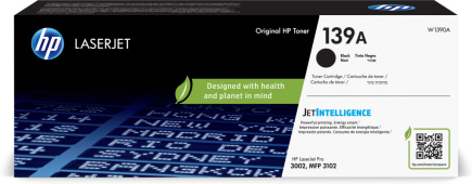 HP 139A Black Toner Cartridge, 1500 pages, for HP LaserJet Pro 3002, 3102