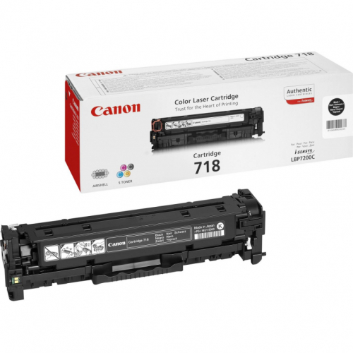 Canon Toner 718BK 2662B002 Schwarz