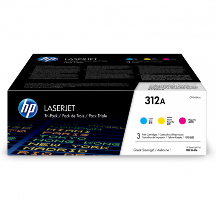 HP Toner 312A CF440AM Multipack 3er C/M/Y