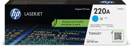 HP 220A Cyan Laser Toner Cartridge, 1800 pages, for HP LaserJet Pro 4302fdn