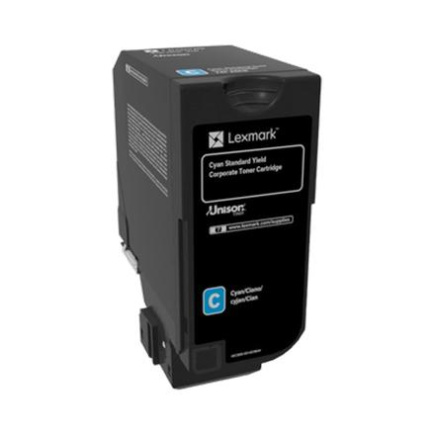 Lexmark Corporate | 74C2SCE | Laser Toner Cartridge | Cyan