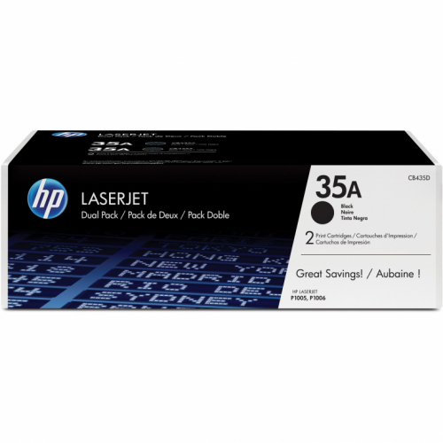 HP 35AD LaserJet Original Toner schwarz Standardkapazitt 2 x 1.500 Seiten 2er-Pack