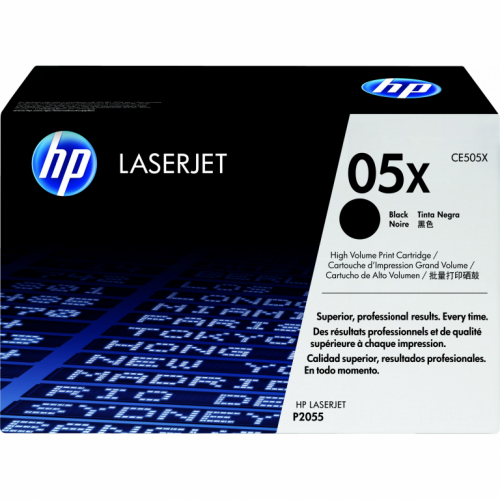 HP original LaserJet Toner cartridge CE505X black high capacity 6.500 pages 1-pack Smart Printing Technology