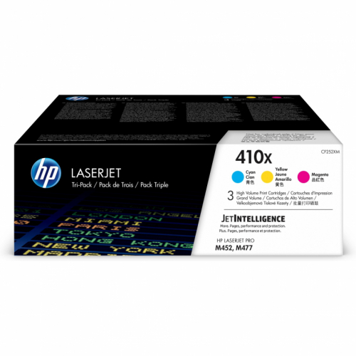 HP 410X original LaserJet Toner cartridge CF325XM Cyaan Magenta Yellow High Yield 3-pack
