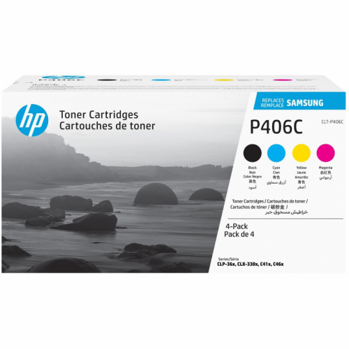 SAMSUNG original Toner cartridge LT-P406Cartridge/ELS 4-pk CartridgeYMK Toner cartridge SU375A 21278949