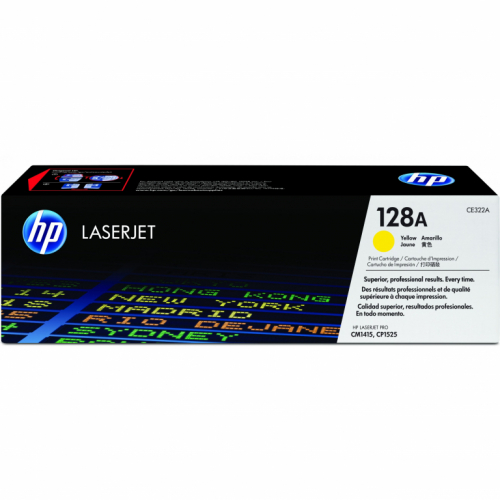 HP 128A original LaserJet Toner cartridge CE322A yellow standard capacity 1.300 pages 1-pack