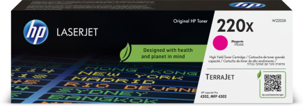 HP 220X High Capacity Magenta Toner Cartridge - BOX DAMAGE - 5500 pages, for HP Color LaserJet Pro 4301, 4302, 4303