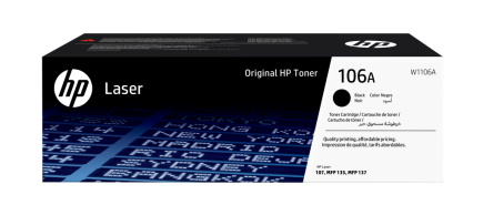 HP 106A Black Original Laser Toner Cartridge  - BOX DAMAGE - (1000 pages)