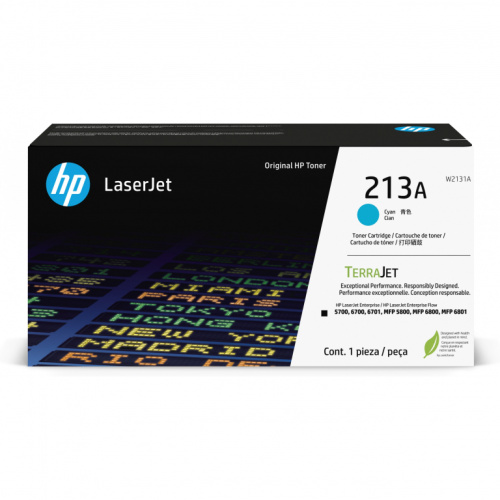 HP 213A Cyan Original LaserJet Toner Cartridge 252340