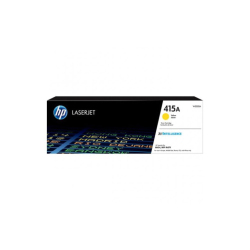 HP 415A Yellow Laser Toner Cartridge, 2100 pages, for HP Color LaserJet Pro M454dn, M479