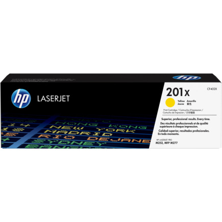 HP 201X Tonerkartusche gelb 2.300 Seiten hohe Kapazitt