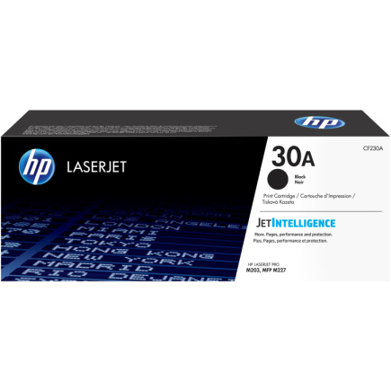 HP 30A original LaserJet Toner cartridge CF230A Черный