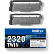 Brother Toner TN-2320TWIN Schwarz 2er Pack bis zu 2.600 Seiten nach ISO/IEC 19752