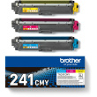 Brother Toner TN-241CMY Multipack (C/M/Y) bis zu 1.400 Seiten nach ISO/IEC 19798