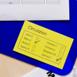 Endlosetikette Papier ablösbar gelb